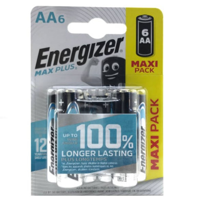 Батарейка Energizer LR06 MAX PLUS BL-6 (72)