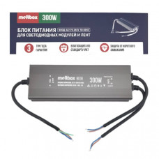 Блок Питания Meltbox RS118 IP67 пыле-влагозащ (50/60Hz/24V/13A/300W), корпус из алюминия, 253х73х35мм, вход AC170-265V