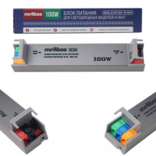 Блок Питания Meltbox RS104 Slim-Exclusive (50/60Hz/12V/8.3A/100W=80W), корпус из алюминия, 177х32х23мм, вход AC185-265V, быстрозажимные клеммы
