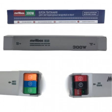 Блок Питания Meltbox RS102 Slim-Exclusive (50/60Hz/24V/12.5A 300W=240W), корпус из алюминия, 237х32х23мм, вход AC185-265V, быстрозажимные клеммы