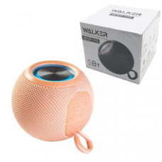 Портативная колонка WALKER WSP-115 (5Втx1дин, Bluetooth) Pink. 1200 МаЧ, 111х111х87мм, 332г.