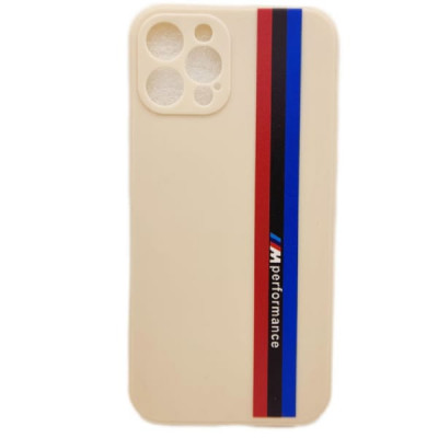 Чехол силиконовый  iP13 Pro BMW M perfomance, цвет Белый