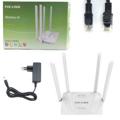Wi-Fi роутер PIX-LINK LV-WR08Q 300MpS White( инструкция на английском языке)