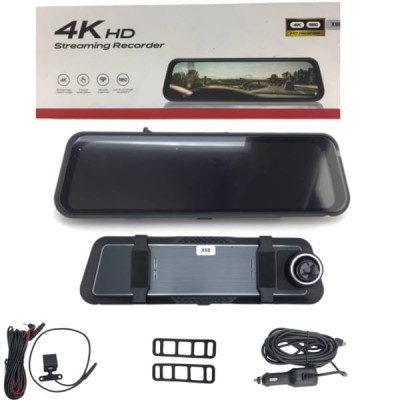 Видеорегистратор зеркало X 98 Wi-Fi 10 с двумя камерами 4K