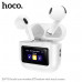 Гарнитура вкладыши Bluetooth Hoco EW73 White с сенсорным экраном. Емкость аккумулятора кейса 300mAh, наушников 30mAh. Время работы 4ч. Различные настройки функций могут управляться непосредственно на экране кейса. На интеллектуальном сенсорном экране со с