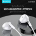 Наушники вкладыши Celebrat G34, White (102 dB+/- 3 dB, TPE, длина кабеля 1,2 м.)