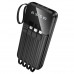 Внешний аккумулятор 10000 mAh Borofone BJ76  Black (37 Втч, Вход: Type-C/Micro/USB-A  Выход: Type-C /Micro линия/USB-A1/USB-A2/Lightning линия: 5 В/2 А; Общий выход: 5 В/2 А
4. Дисплей: светодиодный индикатор уровня заряда батареи
. Материал: ABS + огнест