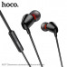Гарнитура вакуумная HOCO M107 Discoverer Black с микрофоном. Материал: ABS + TPE. Длина кабеля: 1,2 м; вес: 12 г