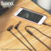 Гарнитура вакуумная HOCO M107 Discoverer Black с микрофоном. Материал: ABS + TPE. Длина кабеля: 1,2 м; вес: 12 г