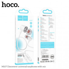 Гарнитура вакуумная HOCO M107 Discoverer White