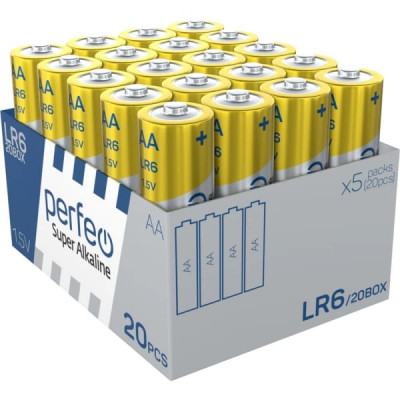 Батарейка Perfeo LR6 Super Alkaline BOX-20