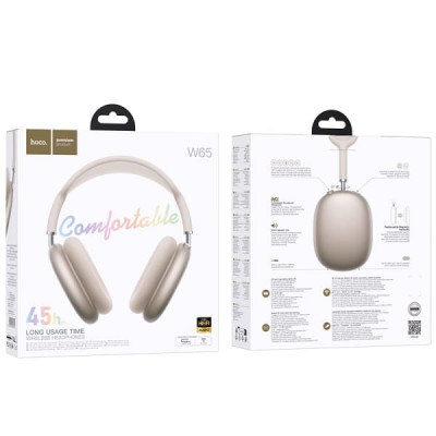 Гарнитура беспроводная полноразмерная Bluetooth HOCO W65 Happy Star Color
Динамик: 40мм. Время зарядки: около 2 часов. Время звонков/музыки: более 45 часов. Время в режиме ожидания: 200 часов. 195х186х84мм. 210г. Поддержка режимов BT, AUX.