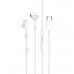 Наушники вкладыши HOCO M93 Joy, аудио разъем Type-C, White, длина кабеля 1,2м, с микрофоном, с рег.громкости.