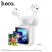 Гарнитура вкладыши Bluetooth Hoco EW80 Magnificent White с сенсорным дисплеем на кейсе. Управляйте настройками, отслеживайте заряд батареи и время работы - все под рукой. Bluetooth 5.4. Мощный чип JL AC6983D4. Зарядный чехол: 300mAh. Наушники: 30mAh. Врем