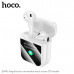 Гарнитура вкладыши Bluetooth Hoco EW80 Magnificent White с сенсорным дисплеем на кейсе. Управляйте настройками, отслеживайте заряд батареи и время работы - все под рукой. Bluetooth 5.4. Мощный чип JL AC6983D4. Зарядный чехол: 300mAh. Наушники: 30mAh. Врем