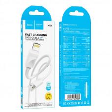 Кабель Lightning HOCO X114 1м, 2.4A, ПВХ, Blue