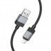 Кабель Lightning HOCO X110 1м, 2.4A, нейлон, Black