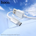 Кабель Type-C HOCO X107 1м, 3A, ПВХ, White