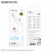 Кабель USB-C Lightning Borofone BX115 Lotto 1м, 27W, силикон, White