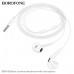 Гарнитура вкладыши BOROFONE BM96 White с мик, длина 1,2м.