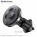 Держатель мобильного телефона магнитный BOROFONE BH122 Black/Metal grey на дефлектор. Магнит N52. Материал ABS. Размер: 93х60х60мм. Вес 52г. Подходит для телефонов 4,5-7 дюймов. Допустимый вес до 1400г.