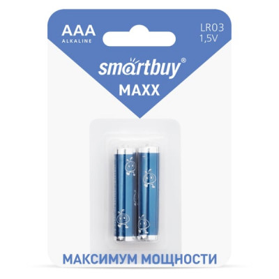 Батарейка Smartbuy MAXX LR03 BL-2 (24/240)