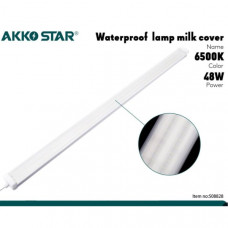 Светильник линейный светодиодный влагозащитный IP65 AKKOSTAR T12-48W/4800lm призма (6500K) 1200мм