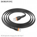 Кабель Type-C BOROFONE BX118 1м, 3А, TPE, Black. Вес 22г.