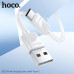 Кабель Type-C HOCO X114 1м, 3А, ПВХ, White