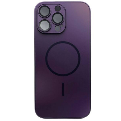 Чехол MagSafe IP 16 Pro Matte Glass - Gradient (с защитой камеры), цвет Фиолетовый