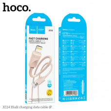 Кабель Lightning HOCO X114 1м, 2.4A, ПВХ, Pink