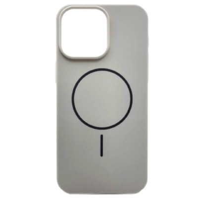 Чехол MagSafe IP 16 Pro Matte Silicone, цвет Белый