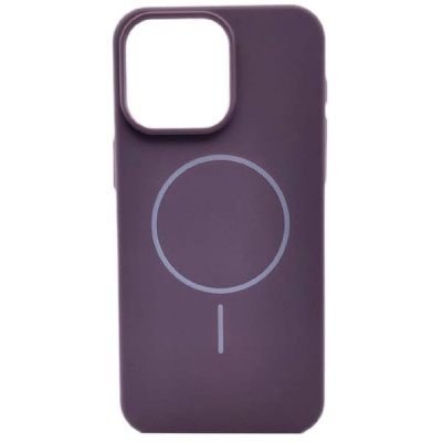 Чехол MagSafe IP 16 Pro Max Matte Silicone, цвет Сиреневый