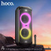 Активная напольная колонка HOCO DS58 Heritage с 2мя беспроводными микрофонами, RGB-подсветкой. Мощность 80Вт (2 динамика по 10 дюймов). Bluetooth: v5.0. Емкость аккумулятора: 7000 мАч/12 В. Время зарядки: 3.5 часов. Автономность: до 3 часов непрерывного в