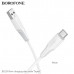Кабель Type-C BOROFONE BX119 1м, 3А, ПВХ, White