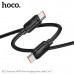 Кабель USB-C/USB-C HOCO X115 1м, 5A, 240W, ПВХ, Black