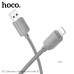 Кабель Lightning HOCO X113 1м, 2.4A, нейлон, Gray