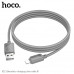 Кабель Lightning HOCO X113 1м, 2.4A, нейлон, Gray