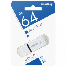 USB флеш-диск 64Gb Smart Buy Paean White
