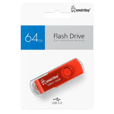 USB 3.0 флэш-диск 64Gb SmartBuy Twist Red