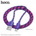 Кабель Micro USB HOCO X116 1м, 2.4A, ПВХ+нейлон, Gradient Purple
