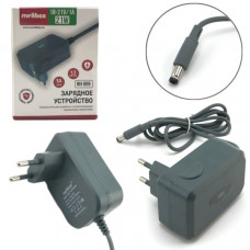 Блок питания Meltbox NH009 18V-21V/1A (5,5х2,5), кабель 1,3м, корпус хаки. Материал ABS и PC пластик, защита от короткого замыкания.