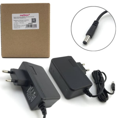 Блок питания Meltbox MB092 9V/2A (5,5х2,5), кабель 1,3м, обратная полярность