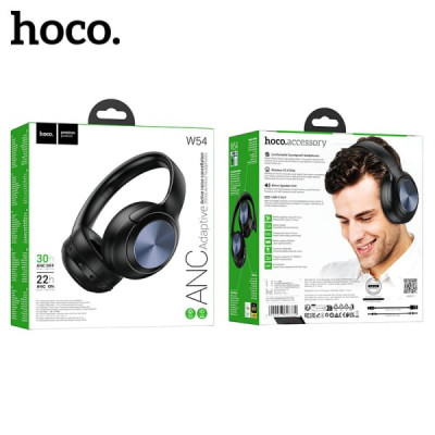 Гарнитура беспроводная полноразмерная Bluetooth HOCO W54 Black