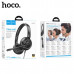 Гарнитура проводная полноразмерная HOCO W112 Pure Black