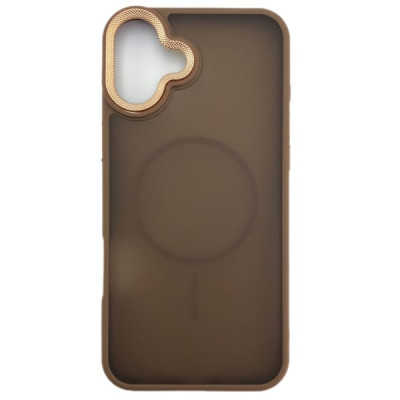 Чехол MagSafe iP 16 Plus Skin Shell, цвет Brown