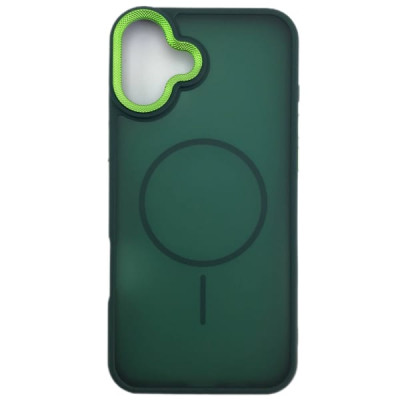 Чехол MagSafe iP 16 Plus Skin Shell, цвет Dark Green