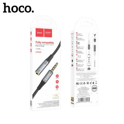 Удлинитель AUX  3,5 Plug - 3,5 Jack HOCO UPA20 2м, Metal Gray
Вес: 38г