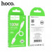 Кабель Type-C HOCO X96 0,25м, 6A, 100W, ПВХ, White. Вес 10г.