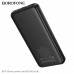 Внешний аккумулятор 10000 mAh Borofone BJ78 Black. Емкость: 10000mAh 37Wh. Номинальная емкость: 5500mAh. Вход: USB-C/Micro-USB: 5V/2A. Выход: USB-A1/A2: 5V/2A. LED индикатор уровня заряда батареи. Материал: ABS+PC. Размер: 146х68х17мм. Вес: 225г.